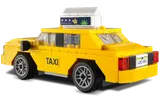 LEGO Yellow Taxi, rear view.