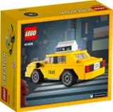 Side view of LEGO Creator Yellow Taxi box art.