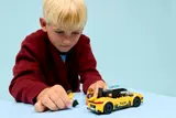 Child playing close-up