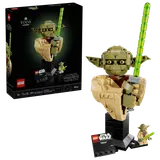 LEGO Yoda bust box and built model.