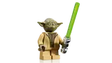 LEGO Yoda minifigure.