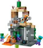 LEGO Minecraft Zombie Dungeon battle.