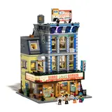 Unlit Lumibricks Barber Shop model.