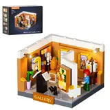 Lumibricks Art Gallery box and unlit model.