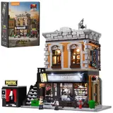 Unboxed Lumibricks Corner Photo Studio 19016 with box and lit model.