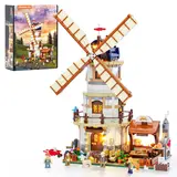 Lumibricks windmill model with product box.