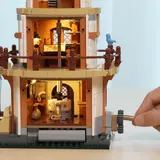 Hand operating interior mill crank.