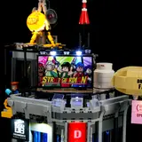 Lit Dreambrick Factory rooftop