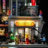 Lit Dreambrick Factory entrance