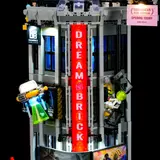 Lit Dreambrick corner with UFO