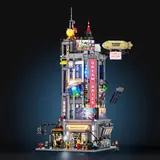 Lit Dreambrick Factory at night