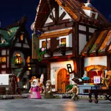 Model at dusk, lights prominent.