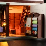 Ground floor interior, fabric and stairs.
