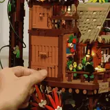 Opening hinged wall.