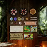 Pad-printed tiles display.
