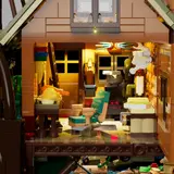 Detailed cabin interior.