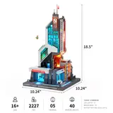 Infographic of Lumibricks Tower dimensions and stats.