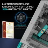 Close-up of Lumibricks patented light strip.