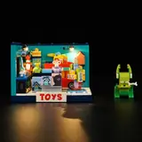 Lit Lumibricks Toy Store, front view.