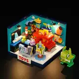 Lit Lumibricks Toy Store with monster.