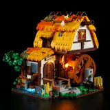 Water mill glowing at night