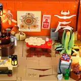 Trading Post interior, wide view.