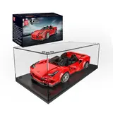 Mould King F8 Supercar in display case