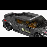 Front view of the race car model.