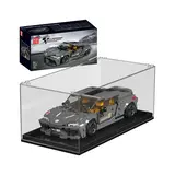 Mould King Koenigsegg Race Car in display case with box.