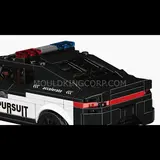 Police car rear.