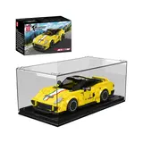 Yellow Mould King 599XX model in a display case with its box.