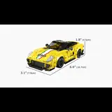 Top-down view of 599XX model with dimensions.