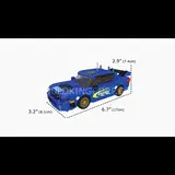 Impresa WRC model with dimensions.