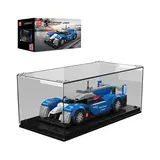 Racing car model in display.