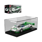 Mould King 787B race car model in display case with box.