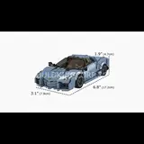 Mould King Reventón model with dimensions shown.
