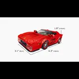 Testarossa model with dimensions.
