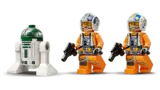 LEGO X-Wing minifigure pilots and R2-D2.