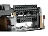 Close-up of dropping gate feature.