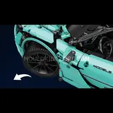 Steering action of the Tiffany sports car model